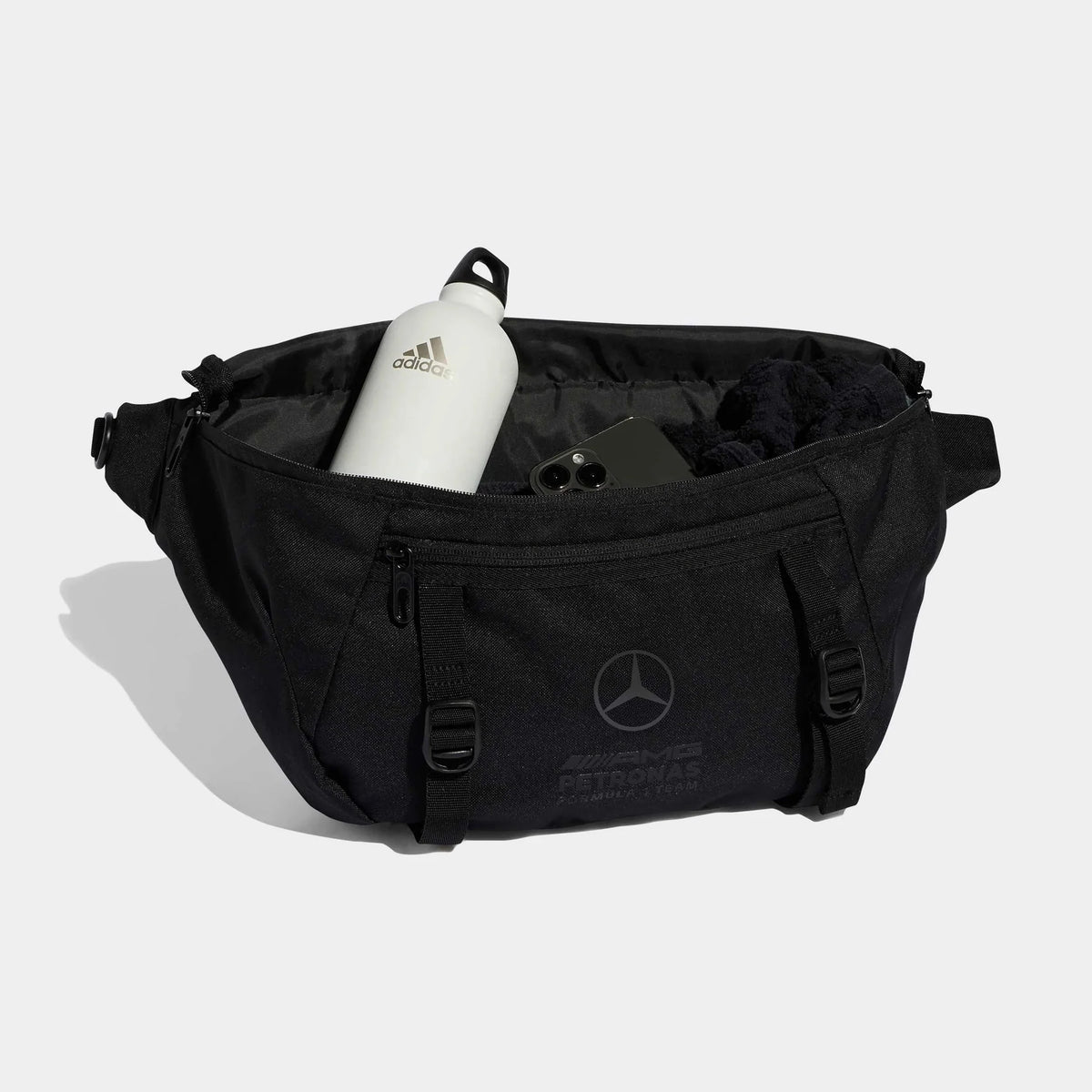 Mercedes AMG Petronas F1 Stealth Cross Body Bag Unisex - Black