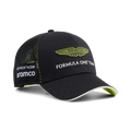 Aston Martin F1 Team 2026 Stroll Trucker Cap Unisex - Black