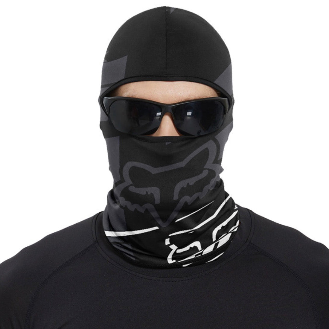 FOX Black Full Face Balaclava – Black