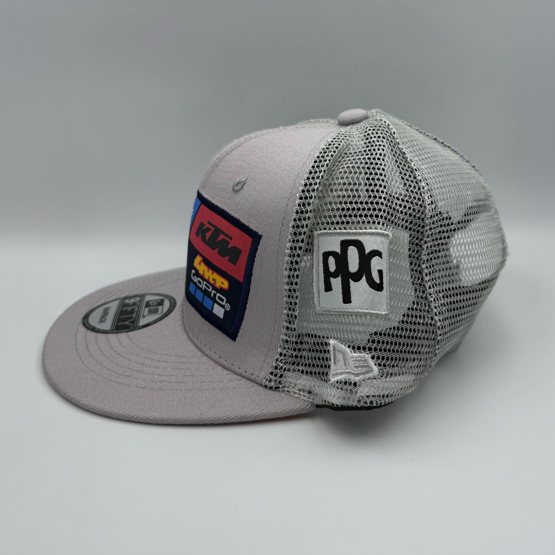 KTM Troy Lee Designs Grey Flat Trucker Cap