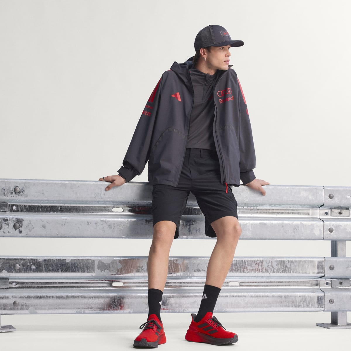 Audi Revolut F1 Team 2026 Mechanics Rain Jacket - Black — image 3