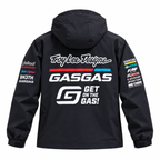 GASGAS Troy Lee Designs Colour Logo Hooded Water Resistant Jacket – Black